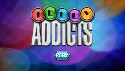Telly Addicts title screen for PSP
